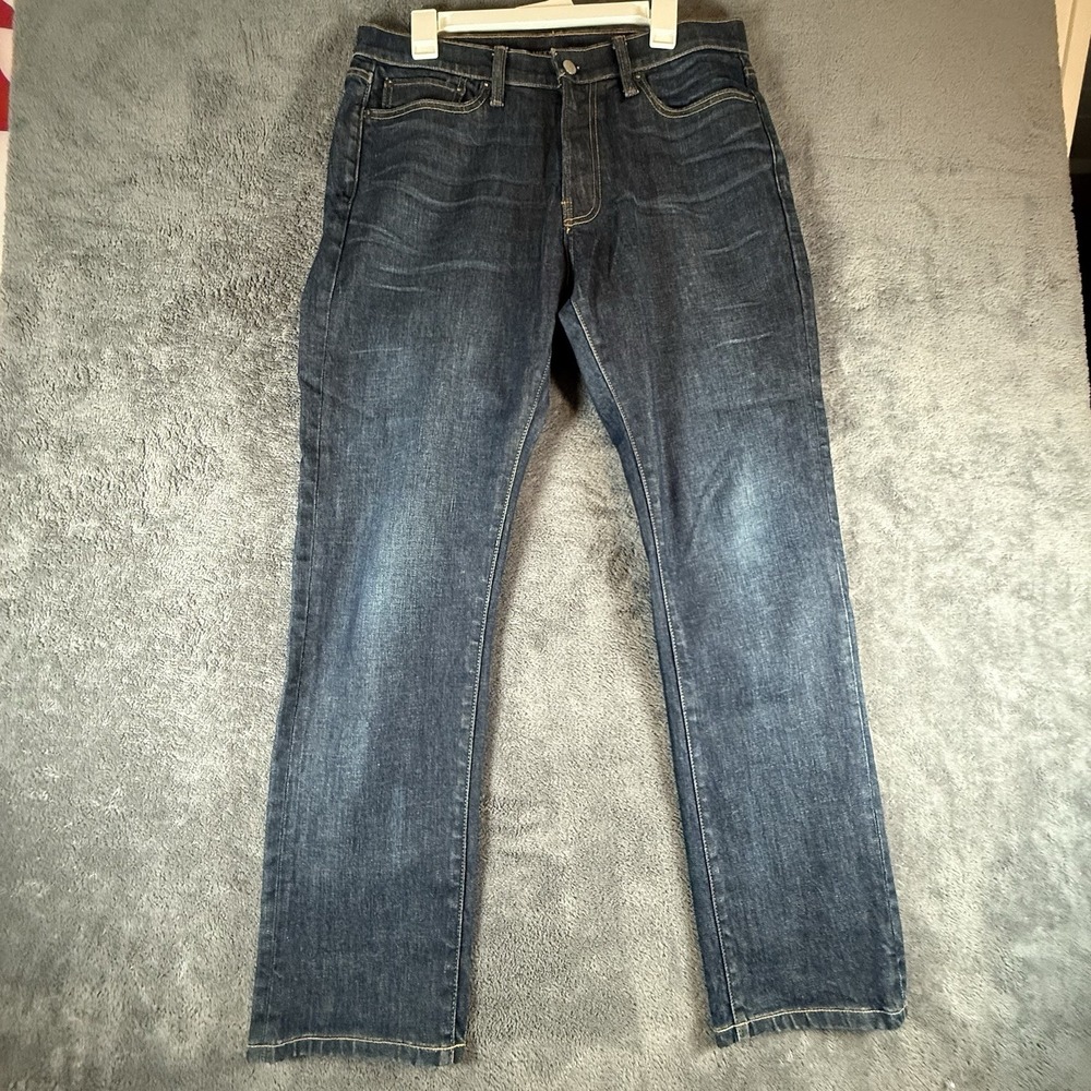 Lucky Brand Men's 410 Jeans Blue Denim Button Zip 5-Pocket Athletic Slim 33x32